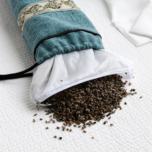 杜威卡夫颈椎枕头牵引颈椎睡觉专用圆柱形糖果枕硬护颈枕荞麦枕