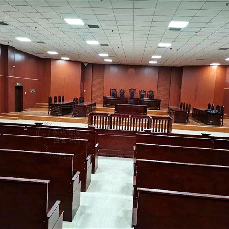 智慧法庭桌椅订制无纸化法院办公桌法官桌电子诉R讼桌华惟政务家
