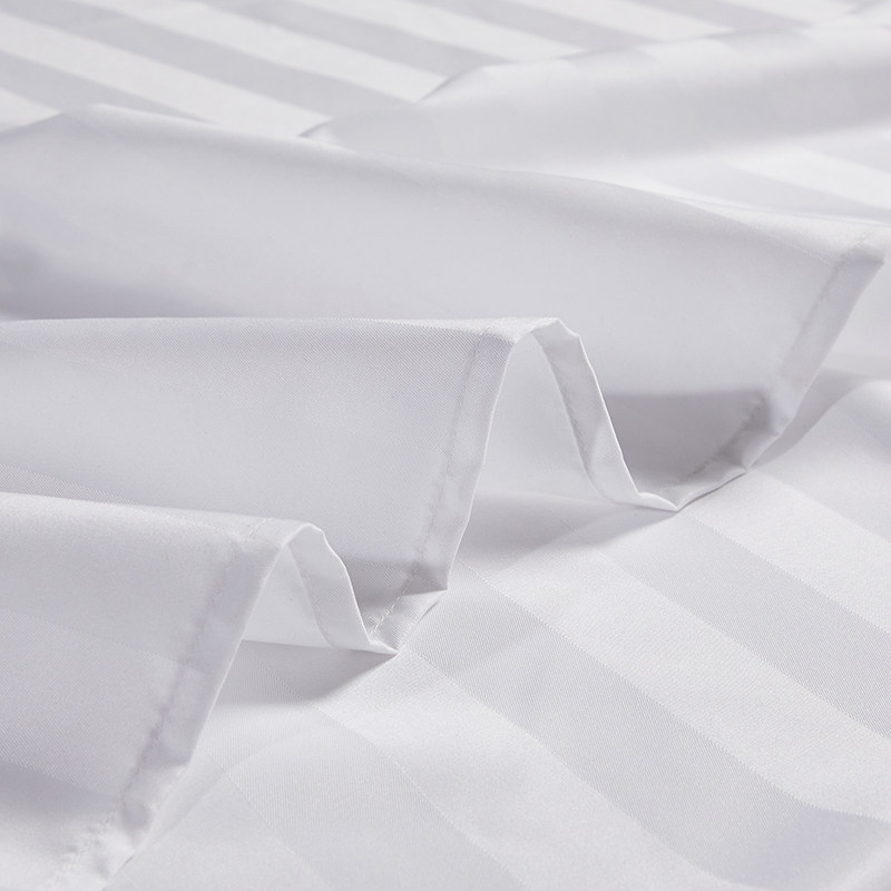 酒店宾馆被子四件套床上用品白色被芯枕芯八件套民宿专Y用被套床