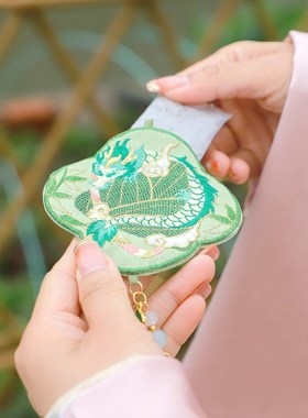 端午香囊龙款刺绣粽子挂件汉服配饰挂脖香包空袋汽车挂饰平安福袋