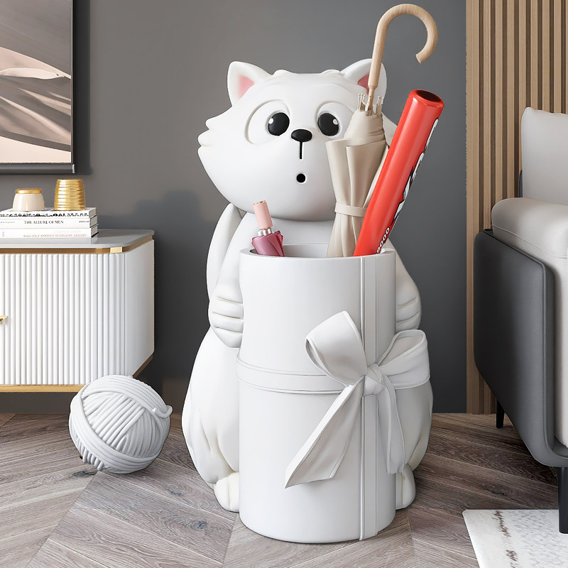 猫咪客厅落地摆件家居饰品大型轻奢收纳盒电视柜装饰乔迁开业礼物