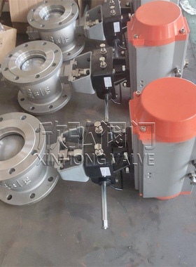 QV647YV型调节球阀 手动型调节球阀 调节V球阀 电动衬氟调节球阀