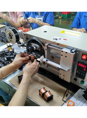 电机线圈无针脚带引线的各种电机线圈水阀线圈自动包胶机TM-1566
