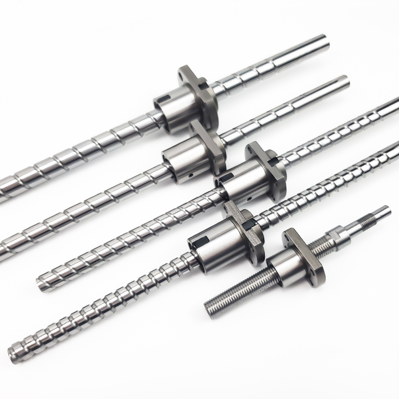 精密研磨C5微型滚珠丝杆SFK/H 0401 0606 0808 1010 W1220丝杠螺