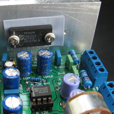 TDA1521功放板 带大S NE5532带散热器 立体声