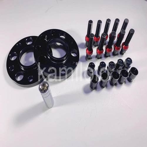 汽车改装适用宝马轮毂法兰盘5*12015mm/20mmM12*1.5螺栓螺母一套