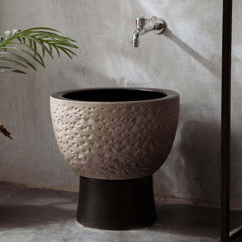 墩布池陶瓷户外水池小拖把池拖布池阳台家用卫生间庭院地盆拖把盆,电子元器件市场,其它元器件,淘宝优惠券,粉丝福利购,淘宝优惠卷