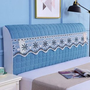 可拆洗 风格 1.5米床头罩2022新款 高级感全包靠背木头床头套罩欧式