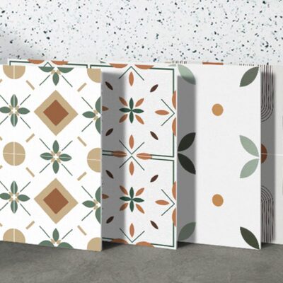 花砖400x400阳台花园小地砖厨房卫生间法式瓷砖全瓷浴室墙砖花片