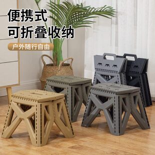 户外折叠椅子小马扎野营露营钓鱼板凳子水桶架出门方便携带的排队