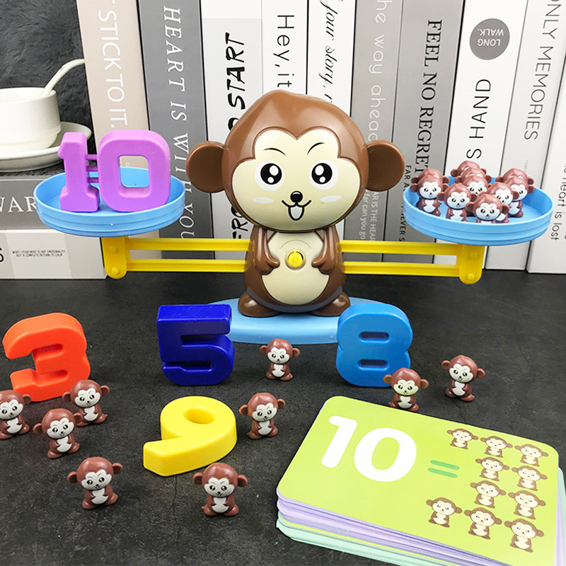 数字教具启蒙数学思维幼儿童早教益智专注力训练算数动脑天平玩具