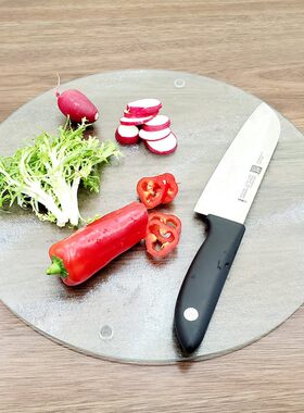 抗菌防霉双面食品级大中小号圆形透明钢化玻璃切菜板砧板面板案板