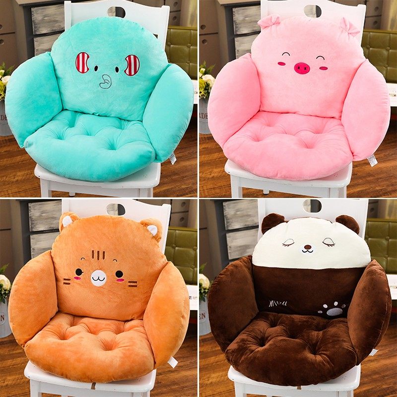 连体坐垫靠垫一体办公室座垫家用椅子学生宿舍靠凳子沙发椅垫加厚,居家布艺,椅垫,淘宝优惠券,粉丝福利购,淘宝优惠卷