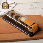 高档寿司包装 盒子打包盒一次性透明塑料长方形寿司盒子木质木盒