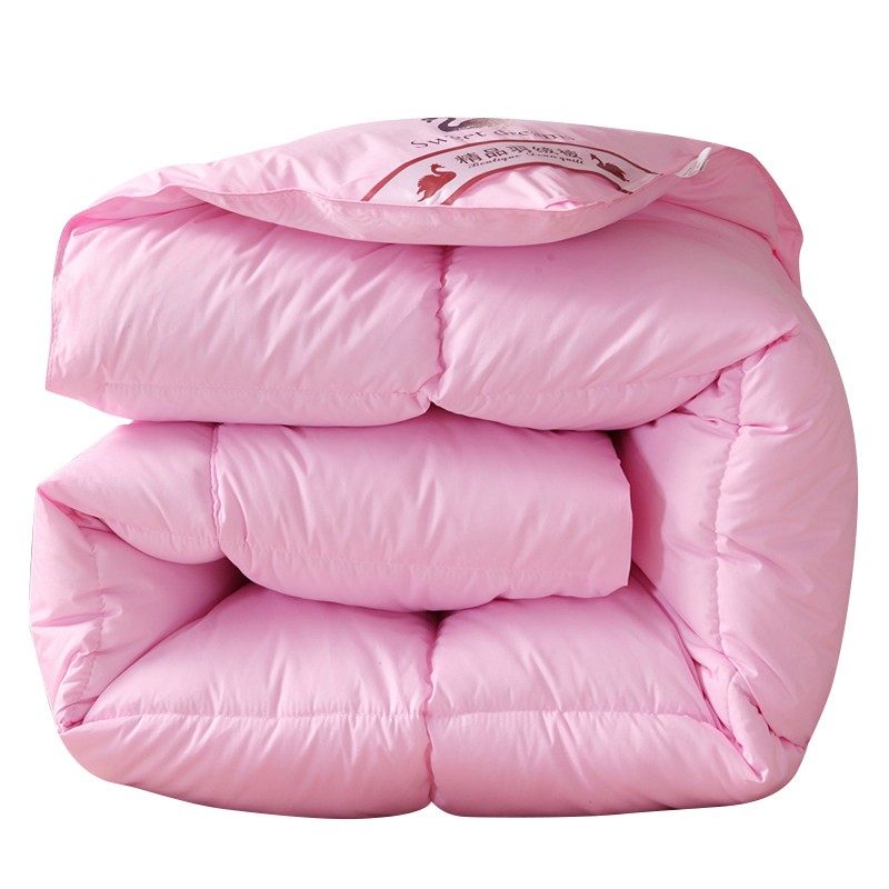 羽绒被95白鹅绒10/8斤加厚保暖冬被学L生宿舍春秋被单双人被子芯