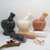 天然石头蒜臼子捣蒜器蒜蓉蒜泥器捣碎家用研磨蒜臼手动砸蒜罐原石