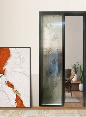 pd门卫生间pt门中窄双层玻璃钛镁金推拉折叠可开180度一体平开门