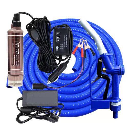 大功率电动抽柴油泵加油机12V24V220伏吸油遥S控开关家用抽水泵