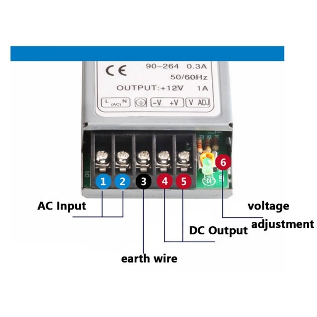 MS-10-24 Mini ac-dc power supply 10W 24V 0.5A,Single Output