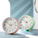 简约轻奢风格 金属闹钟学生用桌面时钟静音床头钟儿童学习闹铃大气