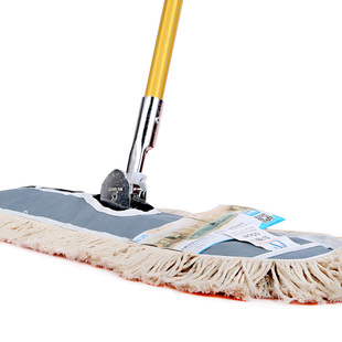 90CM工业尘推平板拖把瓷砖实木地板拖把加长棉线旋转大号墩布保洁