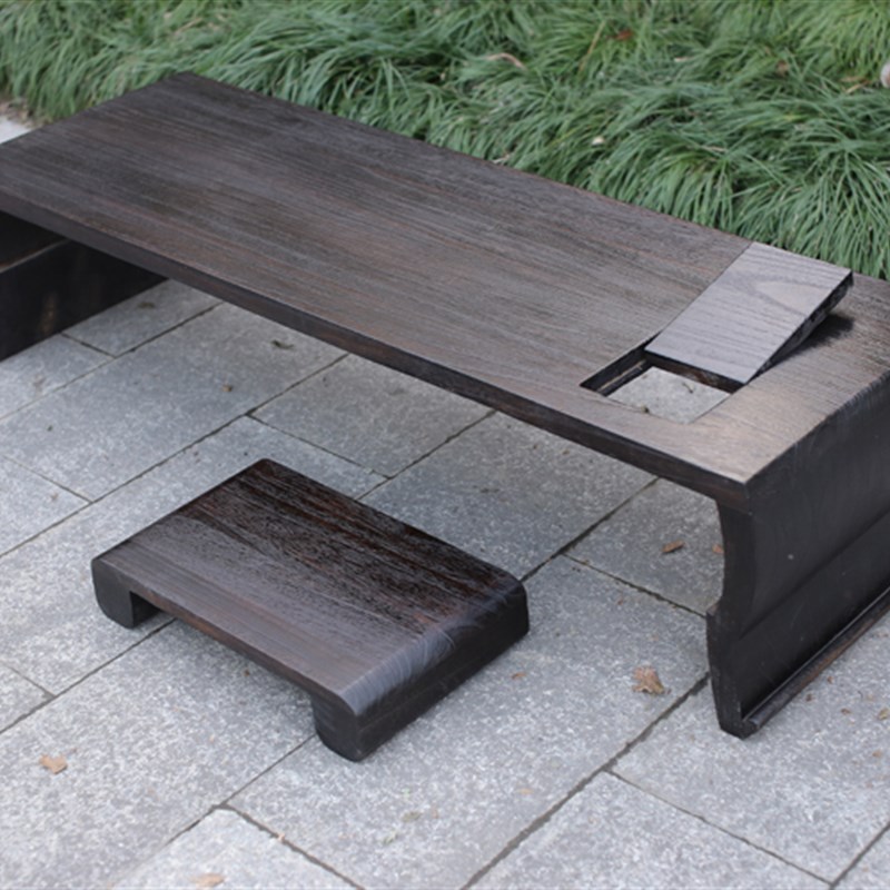 1.5米长一体榻榻米古琴桌桐木古琴榻桌教学古琴桌