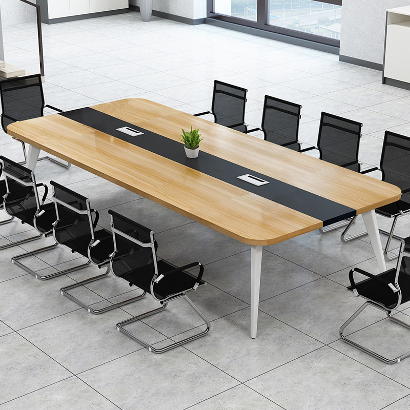 会议桌长桌简约现代培训桌小型会议室工作台简易长条办公桌椅组合