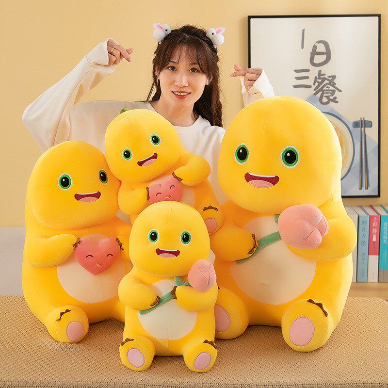 可爱黄色小奶龙公仔毛绒玩具布娃娃玩偶恐龙安抚抱枕女生睡觉床上