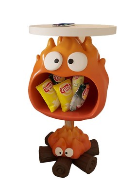 大型艺术轻奢客厅沙发电视柜旁边落地零食架软装饰品搬家礼物摆件