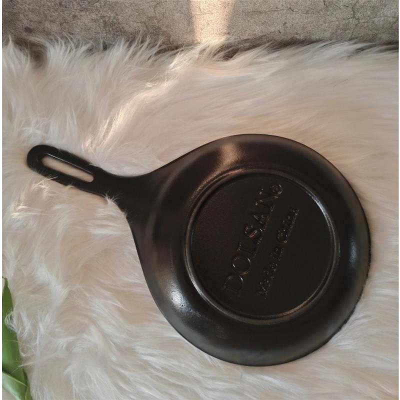 出铸铁珐琅煎盘平底锅牛排锅无涂层长柄网红吃T播蛋包饭干饭勺