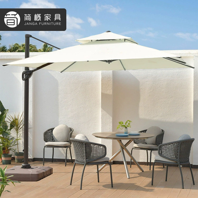 户外别墅泳池遮阳伞花园庭院罗马伞露台太阳能罗马伞酒店商用伞