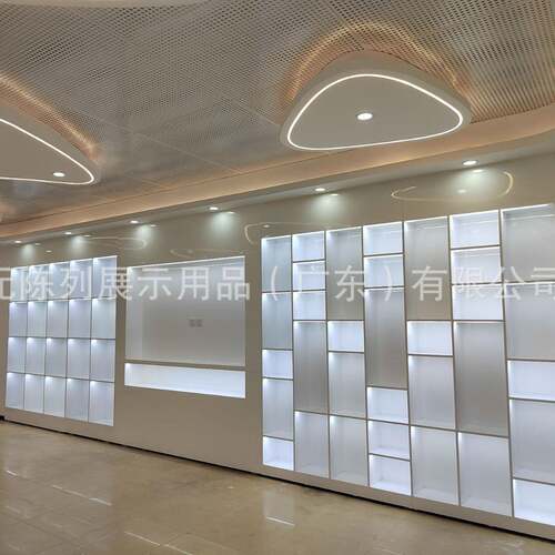 企业展厅公司展厅会议厅墙面展柜制作整店设计样品间展览道具