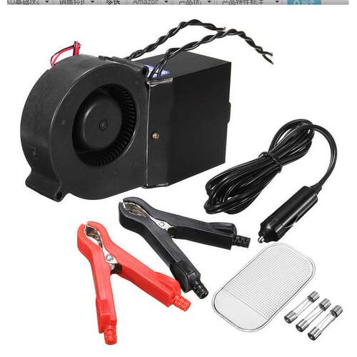 车载暖风机汽车电暖风除霜器涡轮双12V150w-350w24V300-500W