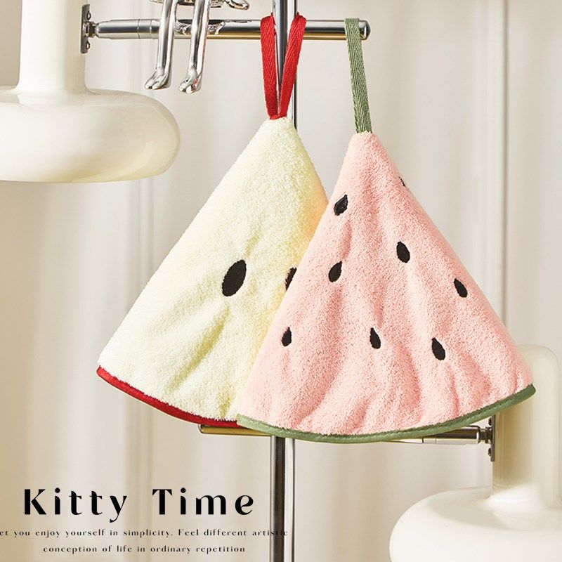 创意厨房擦手巾挂式可爱吸水抹布擦手毛巾2024新款不掉毛擦手帕,家庭/个人清洁工具,厨房擦手巾,淘宝优惠券,粉丝福利购,淘宝优惠卷
