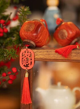 福灯笼挂件-佰木山兮新年车载铃铛清新可爱N卧室门上挂饰新年礼物