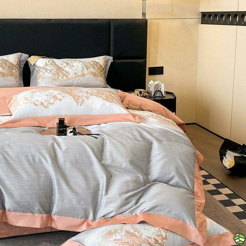 60支长绒棉绣花四件套-释放青春系列床品套件/四件套/多件套凉感