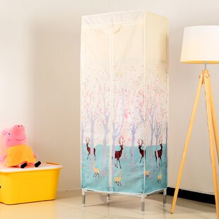 唐堂富柜简易牛津布衣柜长55cm深55Gcm单人小型迷你学生宿舍挂衣