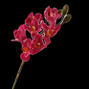 大号仿真蕙d兰花艺摆件假花插花客厅餐厅装 饰高端摆设拍照造景道