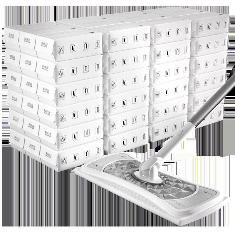 一次性拖把拖地湿巾加厚擦地纸巾地板清洁抹布懒人免洗静电除尘纸