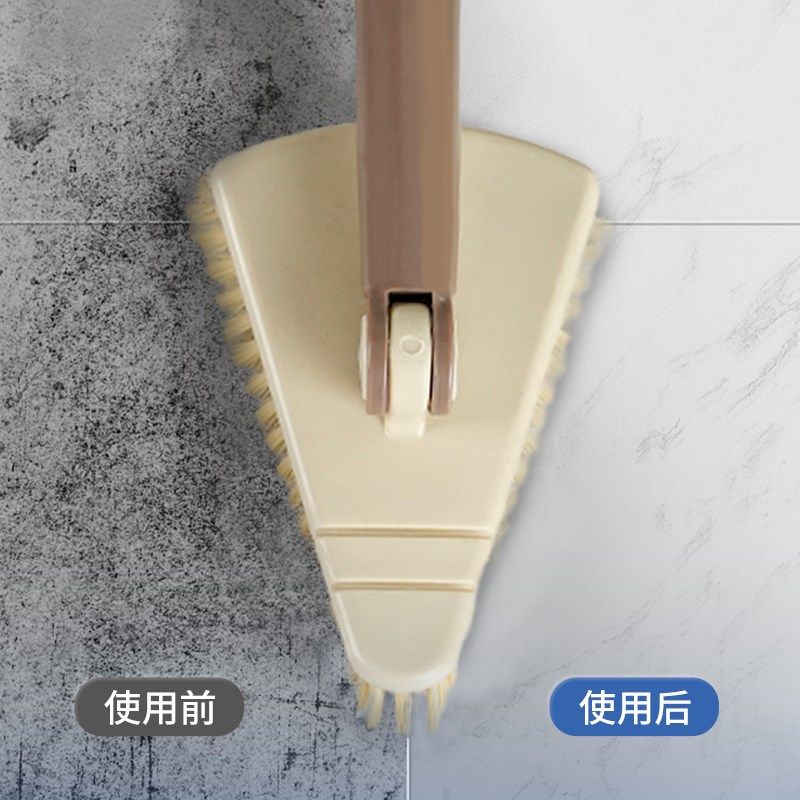 卫生间地刷长柄三角刷家用门缝清洁缝隙刷子洗地刷墙角地砖多功能,家庭/个人清洁工具,卫生间用刷,淘宝优惠券,粉丝福利购,淘宝优惠卷