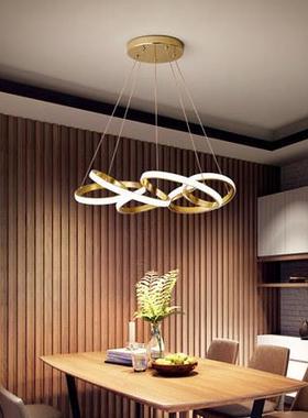 轻奢餐厅吊灯现代简约大气创意个性艺术北欧风格客厅灯饰lLED吧台
