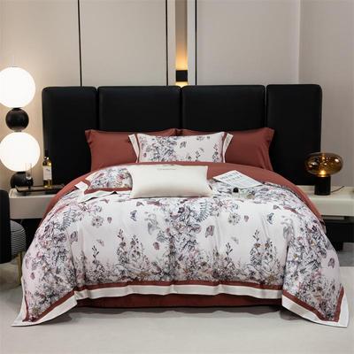 2024新款天丝棉数码印花四件套1.8m床单款四件套贝莱米尔