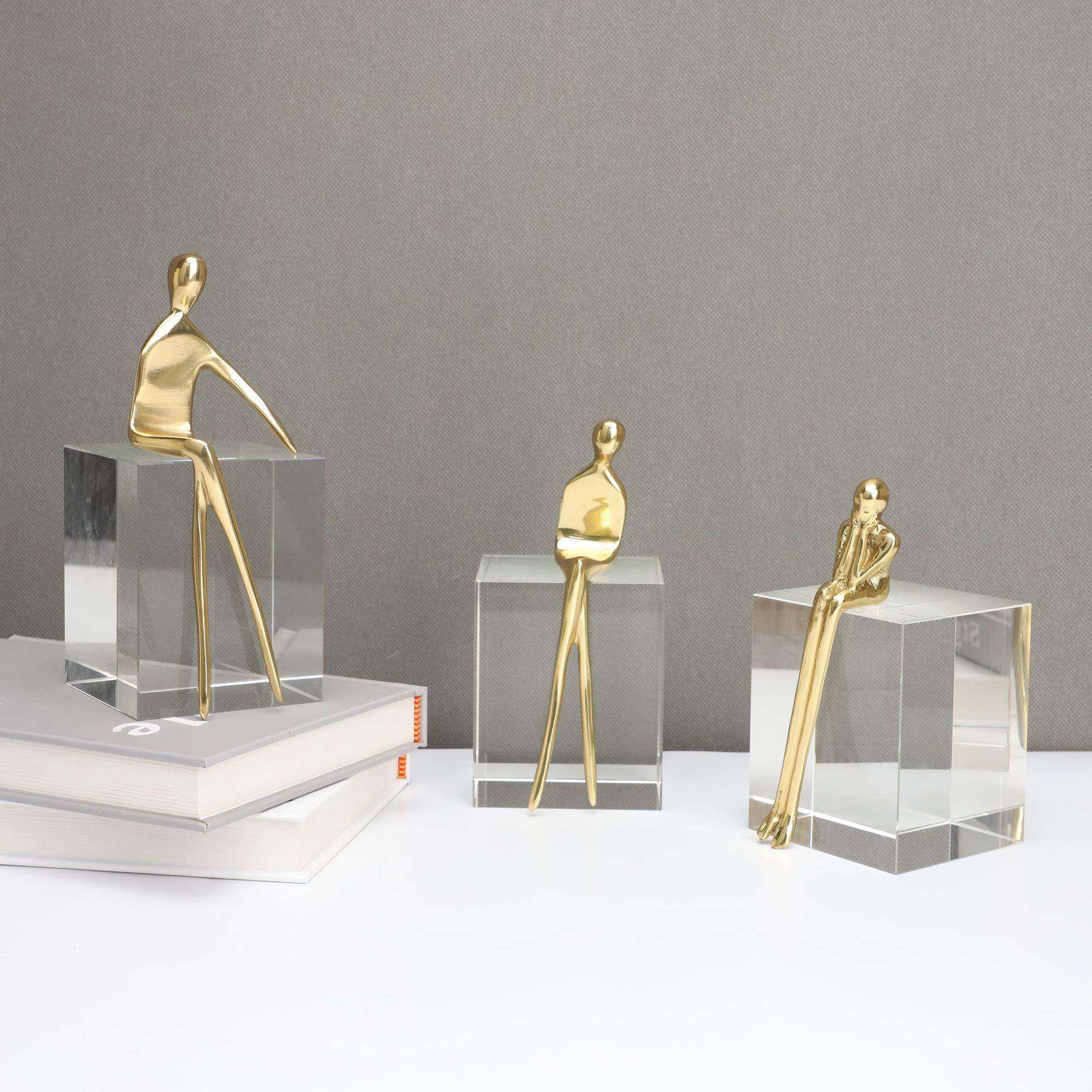 欧式创意水晶块金属人物艺术摆件样板房客厅电视柜玄关家居装饰品,自行车/骑行装备/零配件,更多零件/配件,淘宝优惠券,粉丝福利购,淘宝优惠卷