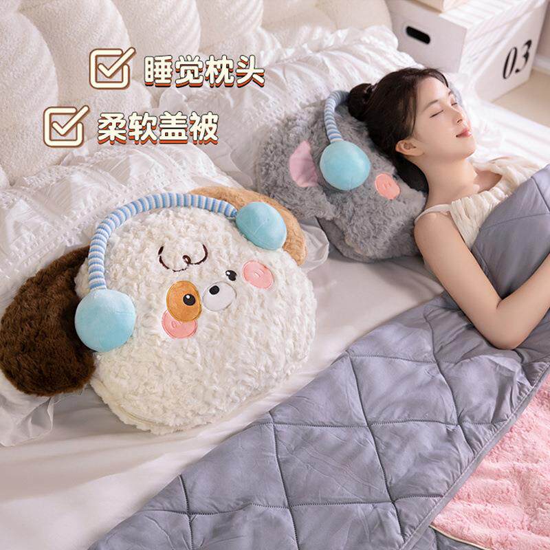 抱枕被子两用办公室午睡枕头折叠车载毯子二合一汽车盖毯午休靠枕