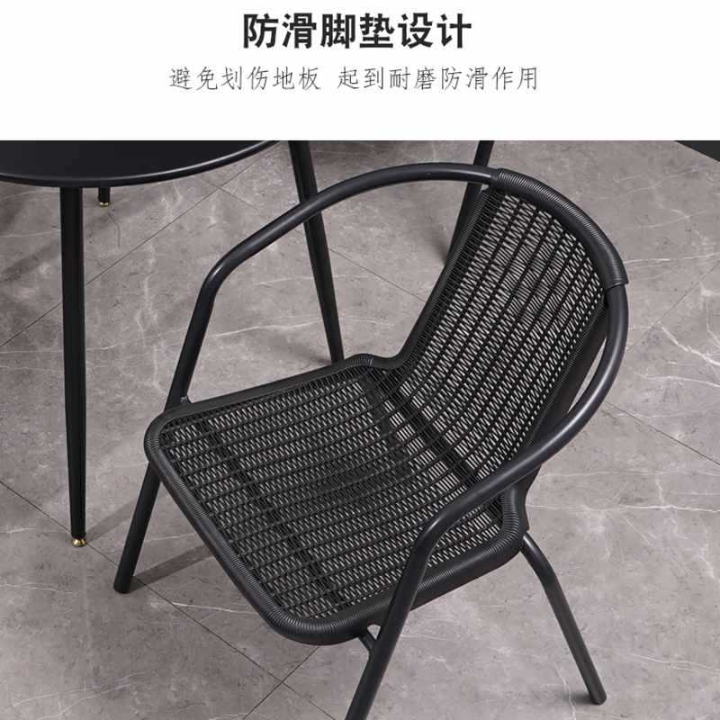 户外庭院铁艺休闲桌椅室内阳台洽谈桌椅办公室桌椅奶茶店用餐
