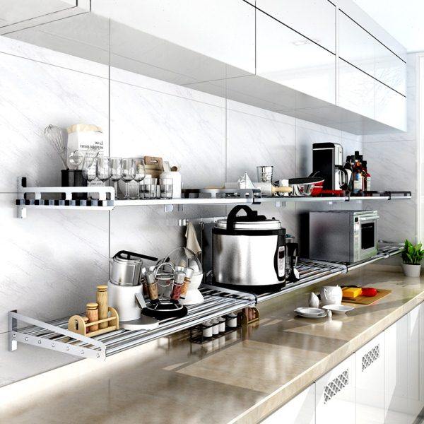 中凰304不锈钢厨房置物架壁挂墙上微波炉架子烤箱架锅架收纳架,厨房/烹饪用具,微波炉置物架,淘宝优惠券,粉丝福利购,淘宝优惠卷