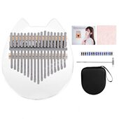 17音水晶透明拇指琴卡林巴Kalimba便携乐器女生学生手指钢琴