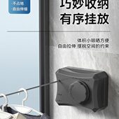 隐形伸缩晾衣绳室内晾被神器免打孔304粗钢丝收缩绳架阳台晾晒绳