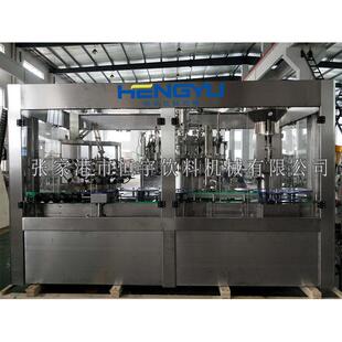 厂家直销啤酒灌装打木塞设备啤酒洗瓶灌装打塞机啤酒灌装机