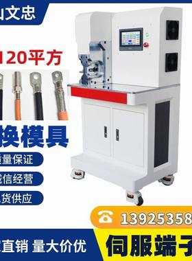 免换模伺服压接机新能源大电缆六边形伺服端子机现货高精度